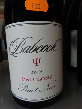 4 fl. rødvin, BABCOCK PSI CLONE 2019