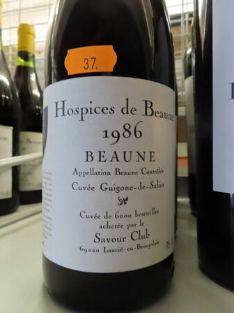 4 fl. rødvin, HOSPICES DE BEAUNE 1986