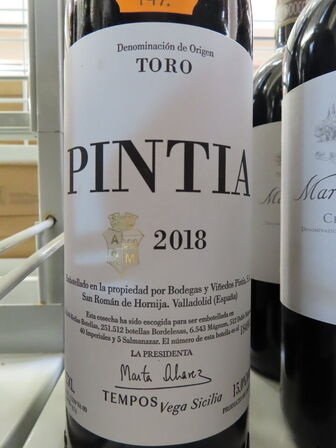 2 fl. rødvin, PINTIA 2018 ,TEMPOS Vega Sicilia, Toro, Spain