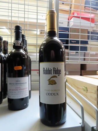 12 fl. rødvin, RABBIT RIDGE PASO ROBLES ODDUX 2019