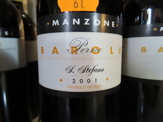 2 fl. rødvin, MANZONE BAROLO DOCG S. STEFANO DI PERNO 2001