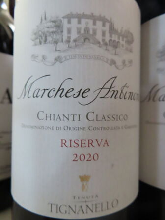 6 fl. rødvin, MARCHESE ANTINORI CHIANTI CLASSICO 2020, Riserva Tignanello