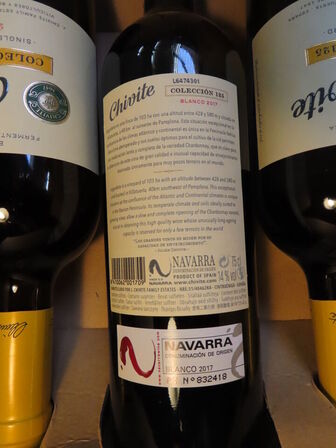 3 fl. hvidvin, CHIVITE COLECCIÓN 125 2017, Vino de Guarda