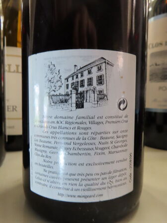 1 fl. rødvin, MONGEARD-MUGNERET BOURGOGNE 2008