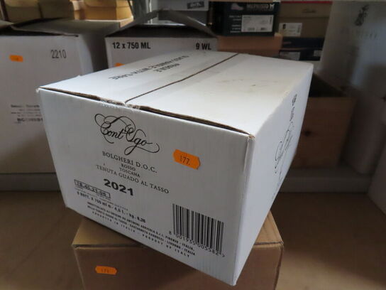 6 fl. rødvin, CONT UGO 2021, Antinori Tenuta Guado al Tasso Bolgheri Superiore