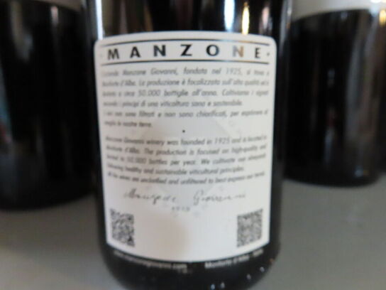 4 fl. rødvin, MANZONE BAROLO DOCG BRICAT 2012