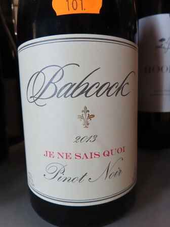 4 fl. rødvin, BABCOCK JE NE SAIS QUOI 2013