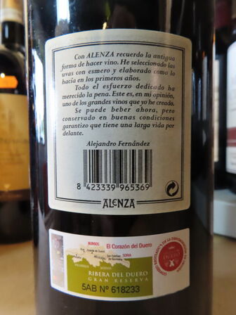 1 fl. rødvin, ALENZA GRAN RESERVA 2003  - 1,5L Magnum