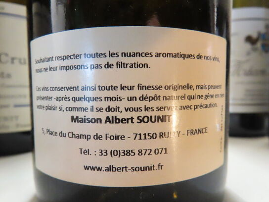 1 fl. hvidvin, RULLY 1er CRU LES SAINT JACQUES 2017, Maison Albert Sounit 