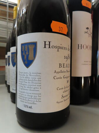 4 fl. rødvin, HOSPICES DE BEAUNE 1986