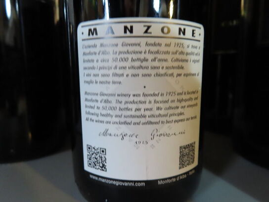 1 fl. rødvin, MANZONE BAROLO DOCG S. STEFANO DI PERNO 2001