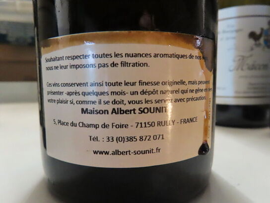 1 fl. hvidvin, RULLY 1er CRU LES RACLOTS 2016, Maison Albert Sounit 
