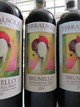 6 fl. rødvin, TERRALSOLE BRUNELLO DE MONTALCINO, 6 årgange fra 2008-2013 