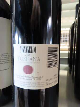 5 fl. rødvin, TIGNANELLO 2013, Antinori Tignanello, Toscana IGT