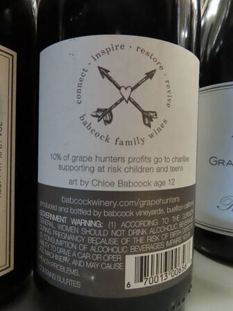 3 fl. rødvin, GRAPEHUNTERS 2013, Pinot Noir, Babcock Sta Rita Hills, USA