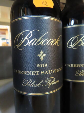 4 fl. rødvin, BABCOCK 2019, Cabernet Sauvignon Block 15, Santa Ynez Valley