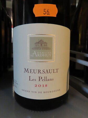 4 fl. rødvin, MEURSAULT LES PELLANS 2018, Domaine d'Ardhuy
