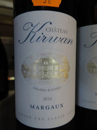 4 fl. rødvin, CHÂTEAU KIRVAN 2016, 3. Cru Grand Cru Classé, Margaux