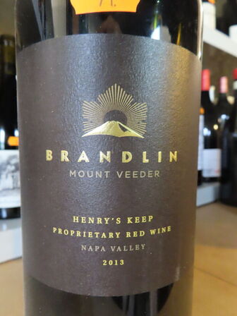 1 fl. rødvin, BRANDLIN MOUNT VEEDER 2013 - 1,5L Magnum