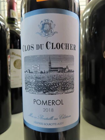 1 fl. rødvin, CLOS DU CLOCHER POMEROL 2018