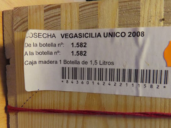 1 fl. rødvin, VEGA SICILIA UNICO 2008, Bodegas Vega Sicilia - 1,5L Magnum