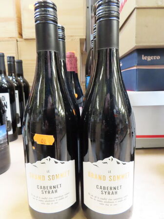 6 fl. rødvin, LE GRAND SOMMET CABERNET SYRAH