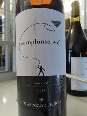 1 fl. rødvin, AEROPLANSERVEJ BAROLO 2011, Domenico Clerico Servaj Serralunga