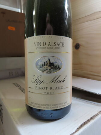 3 fl. hvidvin, SIPP MACK PINOT BLANC 2000, Alsace, France