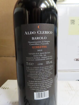 6 fl. rødvin, ALDO CLERICO BAROLO GINESTRA 2019