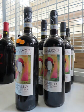 6 fl. rødvin, TERRALSOLE BRUNELLO DE MONTALCINO, 6 årgange fra 2008-2013 