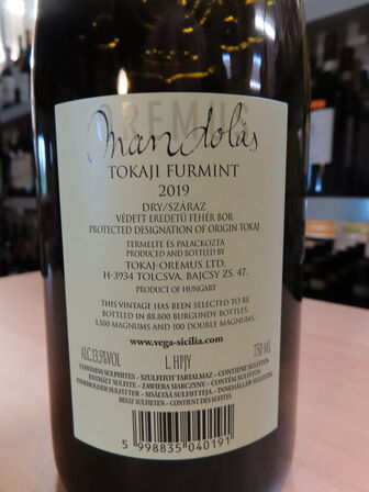 6 fl. hvidvin, OREMUS MANDOLAS FURMINT 2019