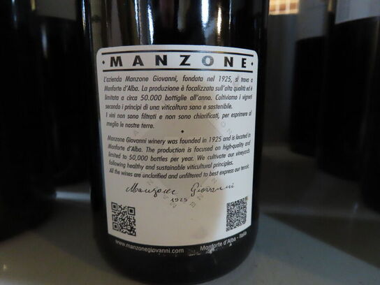 3 fl. rødvin, MANZONE BAROLO DOCG GRAMOLERE 2013