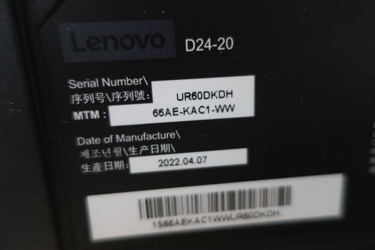 Computerskærm, laminator LENOVO D24 - 20,