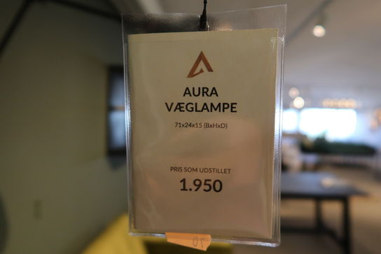 3 stk. væglamper Aura