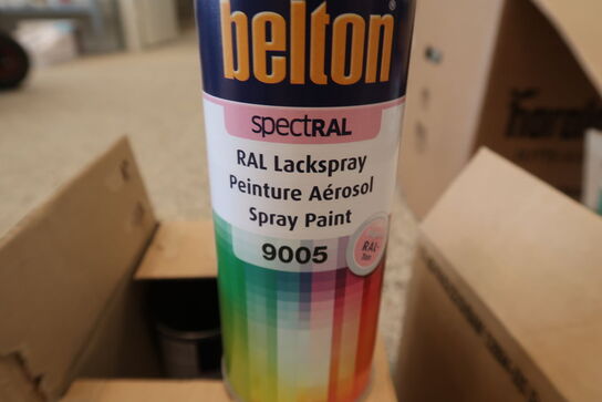 6 stk. Belton 324 Spray RAL9005 - Dybsort