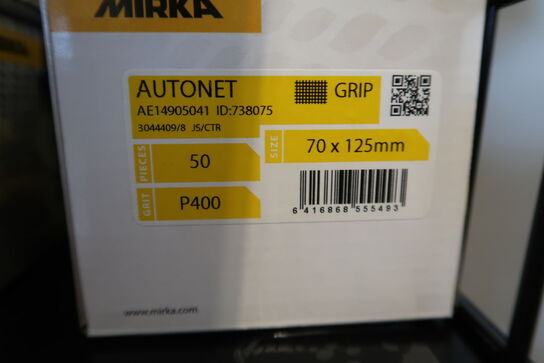 5 pk. Mikra Autonet 70x125mm P400 50 stk.