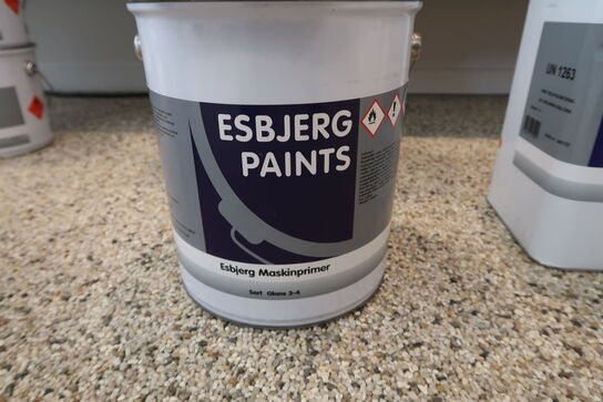 Esbjerg Paints Maskinprimer sort silkemat 5l