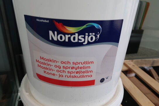 3 stk. Nordsjø Maskin- & sprøjtelim 15 ltr. 