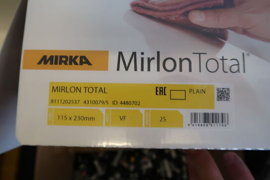 2 pk. Mirka Mirlon total slibesvampe P360 rød 115x230mm 25 stk. i hver kasse