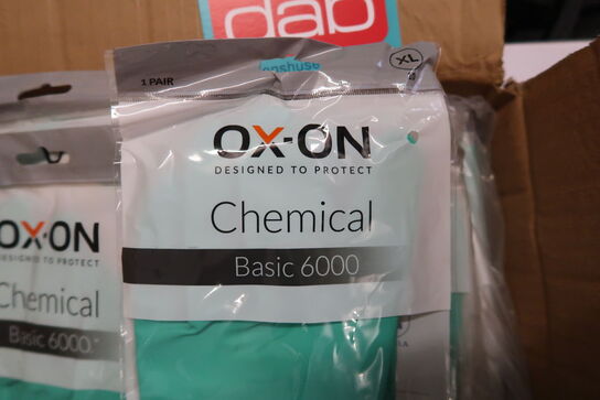 144 par Ox-On chemical basic 6000 nitrilhandske, str.10