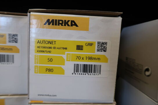 4 pk. Mikra Autonet 70x198mm P80 50 stk. i hver kasse