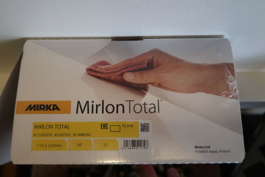 2 pk. Mirka Mirlon total slibesvampe P360 rød 115x230mm 25 stk. i hver kasse