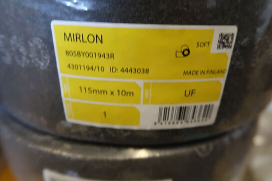 3 pk. Mirka Mirlon Finishing Roll 115mm X 10m Grey