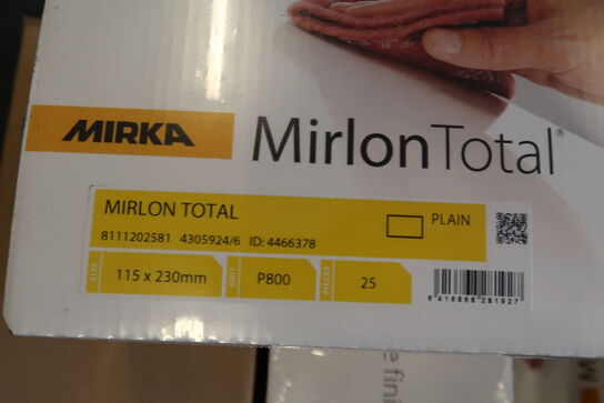 4 ks. Mirka Mirlon Total sandfiber 115x230mm P800 25pcs