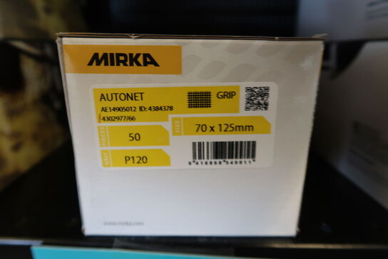 1 pk. Mikra Autonet 70x125mm P120 50 stk.