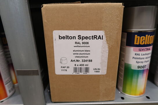 Ca. 508 stk. Belton spectRal spray - Fra RAL1004 til RAL9017