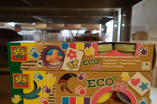 3 pk. ECO fingermaling, Trendy - SES Creative