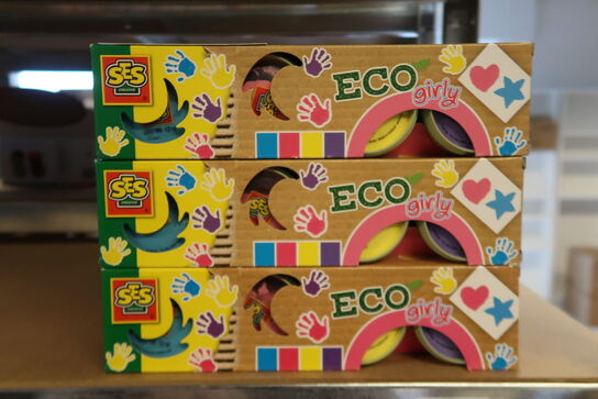 3 pk. ECO fingermaling, Trendy - SES Creative