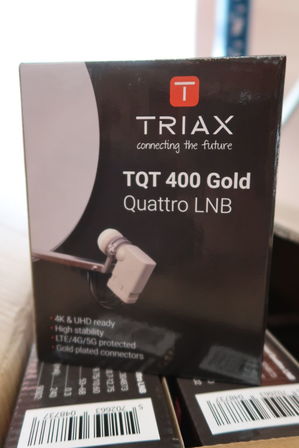 31 stk. Parabol LNB TRIAX TQT 400 Gold