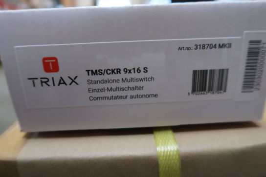 16 stk. Multiswitch TRIAX TMS/CKR 9x16S